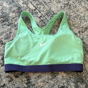 Nike Women's Mint and Navy Sports Bra